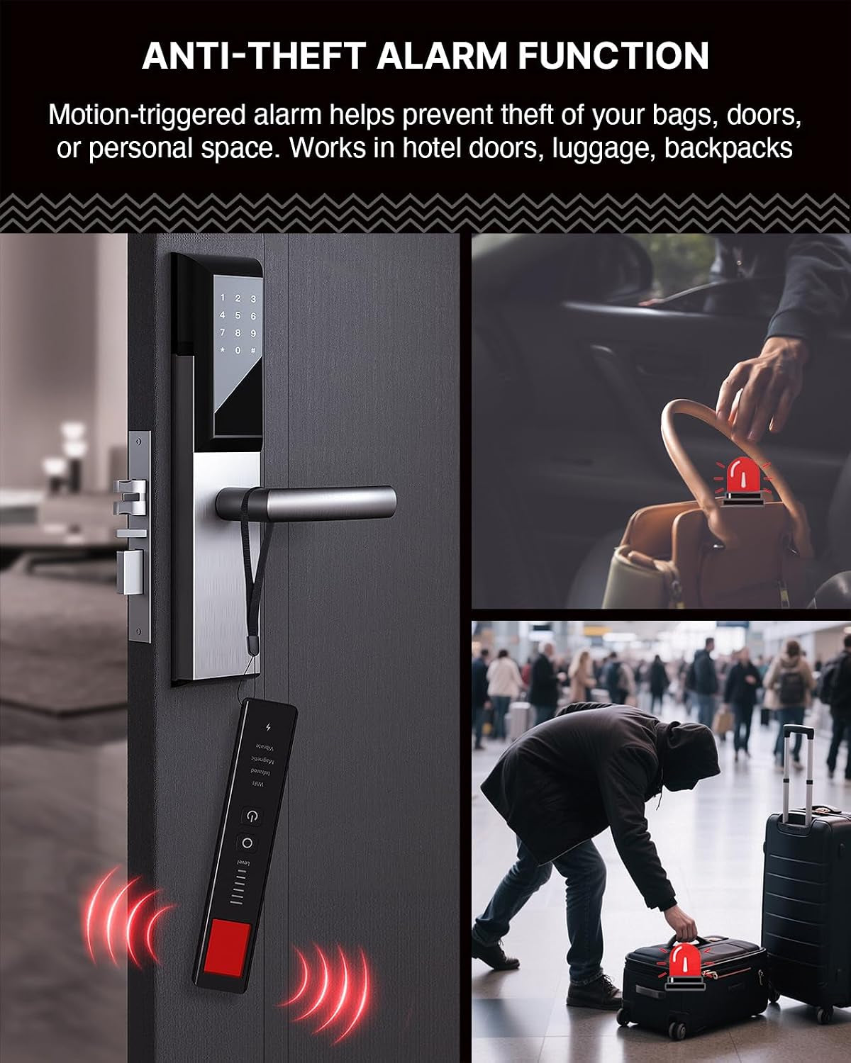 Upgraded Hidden Camera Detector, Wireless RF and Infrared Scanner - Ai-Powered Anti-Spy Device