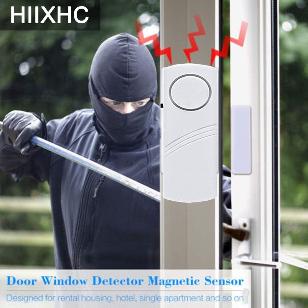 Personal Security Window & Door Alarm Bell | Wireless Sensor Door Window Burglar Alarm | Pack of 10
