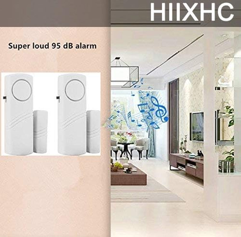 Personal Security Window & Door Alarm Bell | Wireless Sensor Door Window Burglar Alarm | Pack of 10