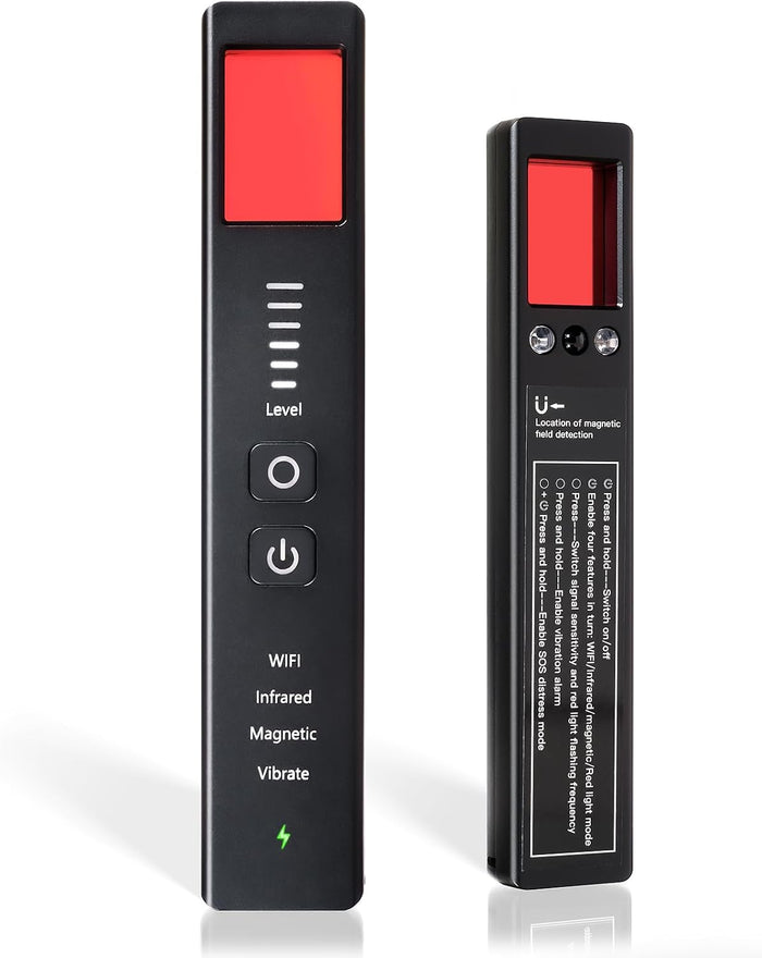 Upgraded Hidden Camera Detector, Wireless RF and Infrared Scanner - Ai-Powered Anti-Spy Device